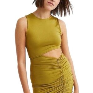 H&M Bodycon Ruched Mini Dress